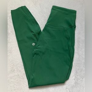 NWOT Lululemon Base Pace High-Rise Ribbed Tight 25"
